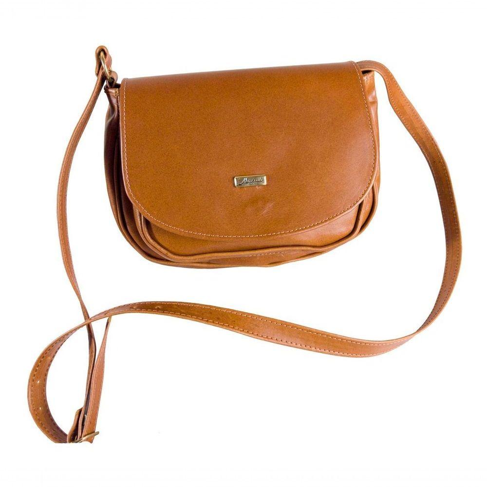 Miniatura Bolsa Couro Legítimo Feminina Transversal Luxo Cor Marrom Amarelado