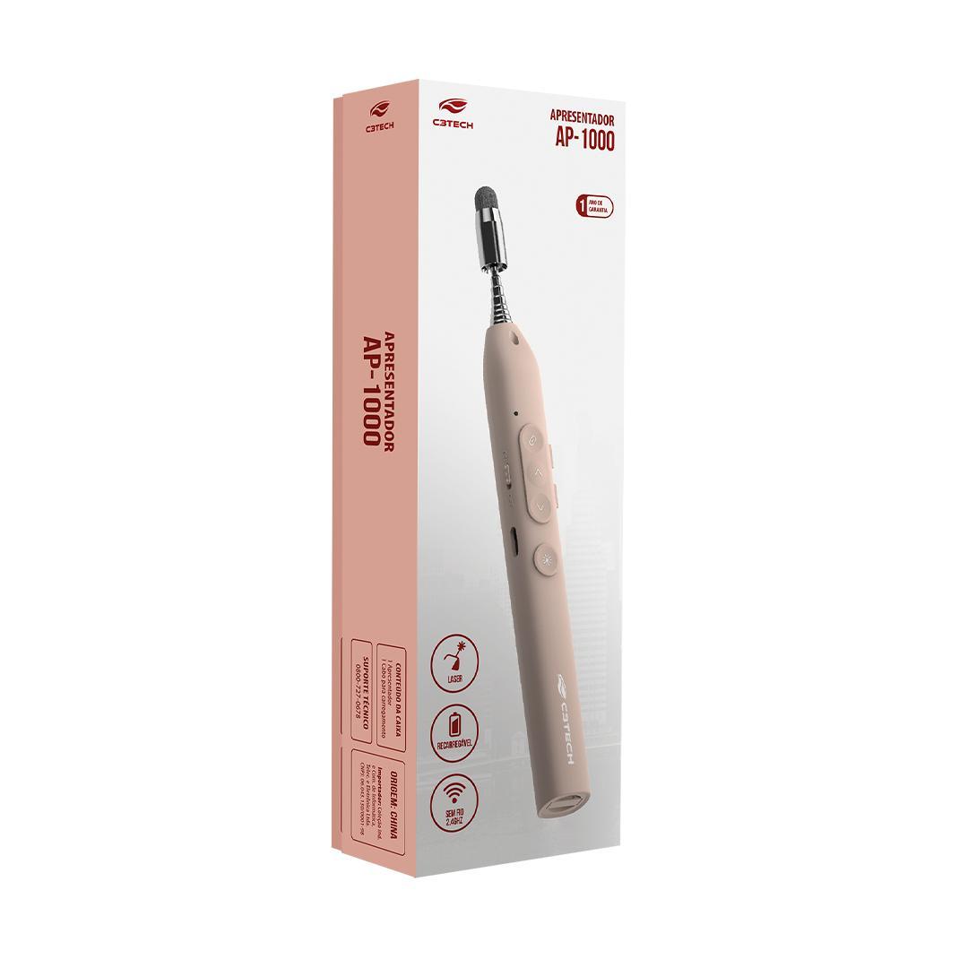 Miniatura Apresentador Sem Fio Champagne Ap-1000 C3Tech