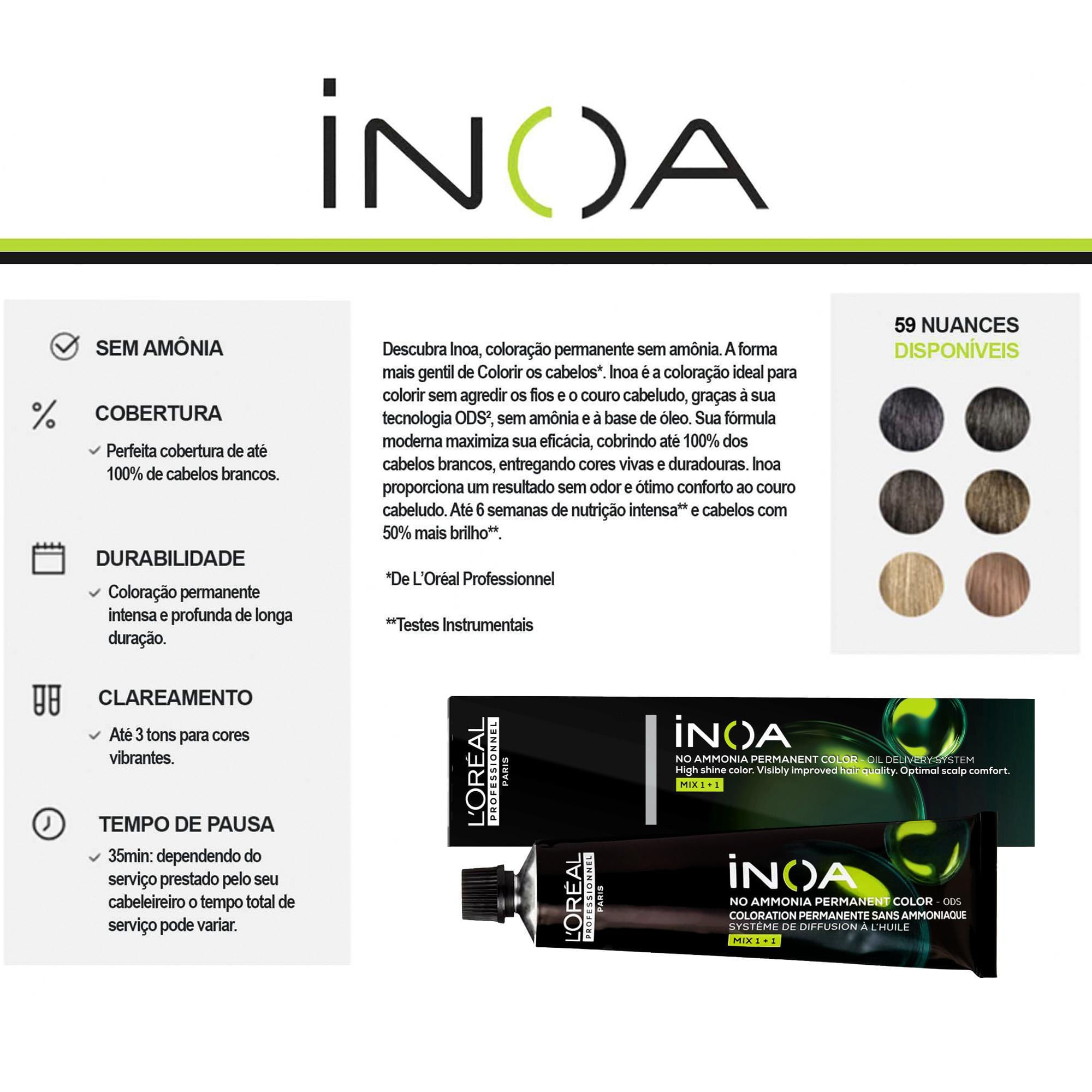 Miniatura Coloração Inoa 4 Castanho 60G L'Oréal Professionnel