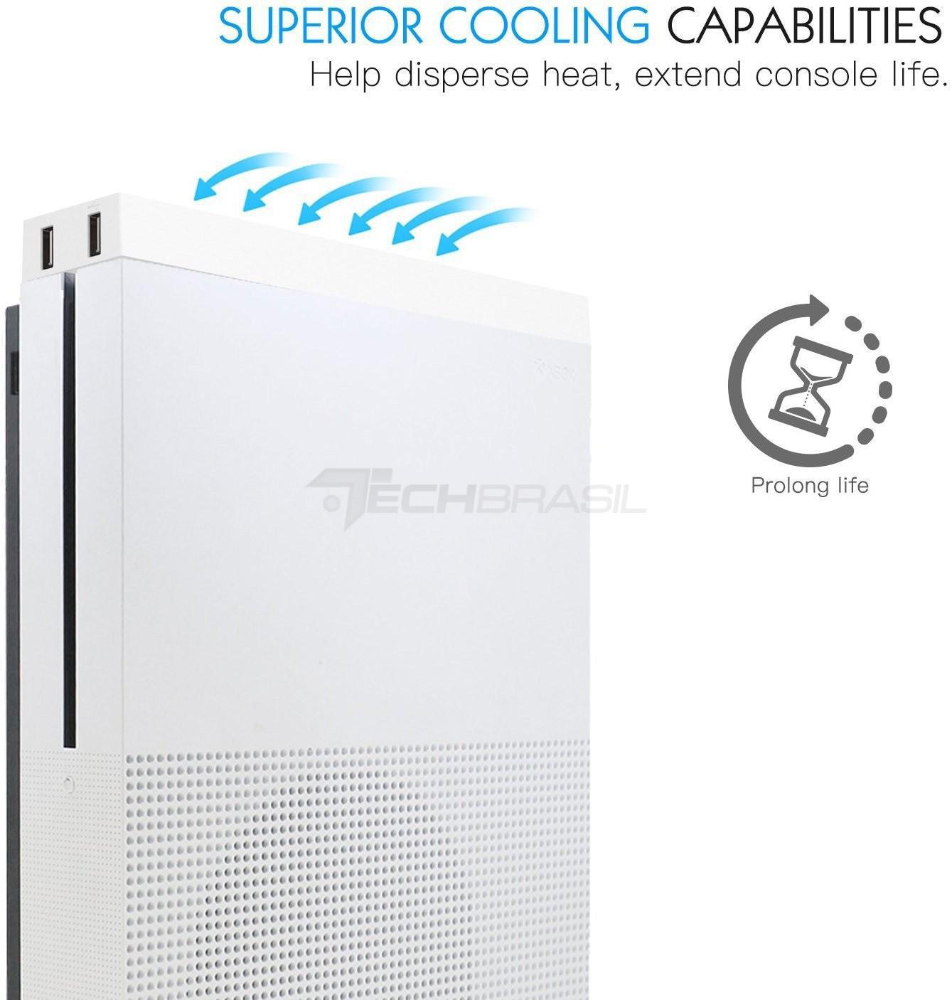 Miniatura Cooler Hub Usb Xbox One Slim Exautor De Calor Refrigeração