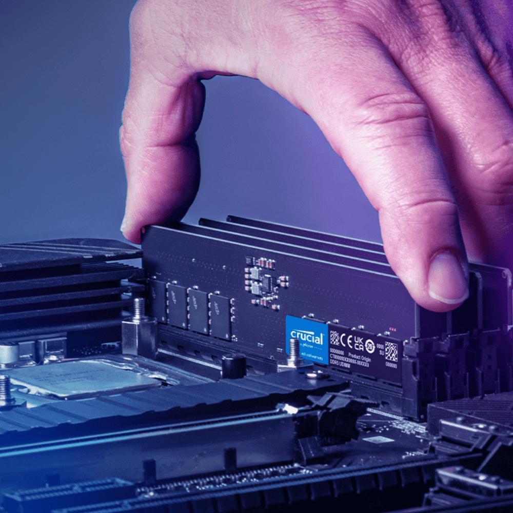 Miniatura Memória Crucial 32Gb Ddr5 5600Mhz Udimm Ct32G56C46U5