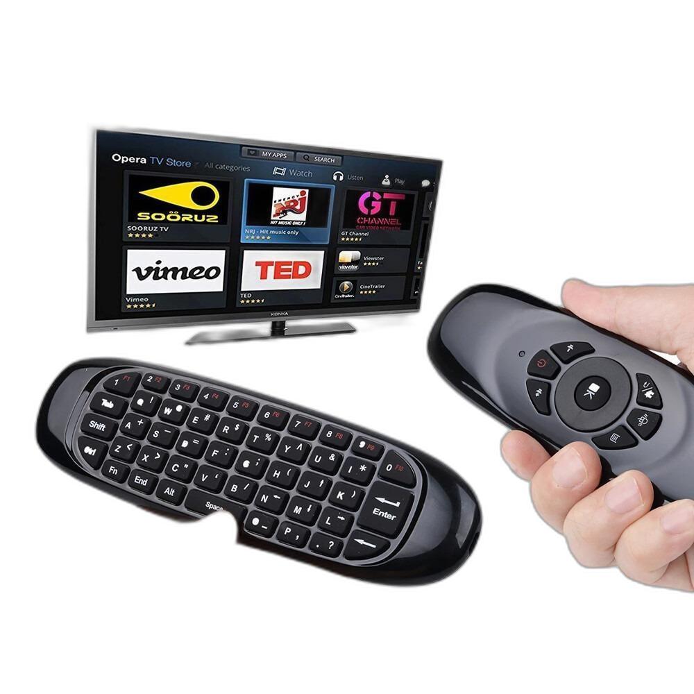 Miniatura Controle Mini Teclado Air Mouse Wireless Sem Fio Android Tv