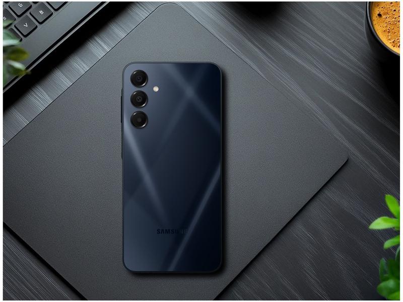 Smartphone Samsung Galaxy A16 256GB Azul Escuro 5G 8GB RAM 6,7" FHD+ Câm Tripla + Selfie 13MP