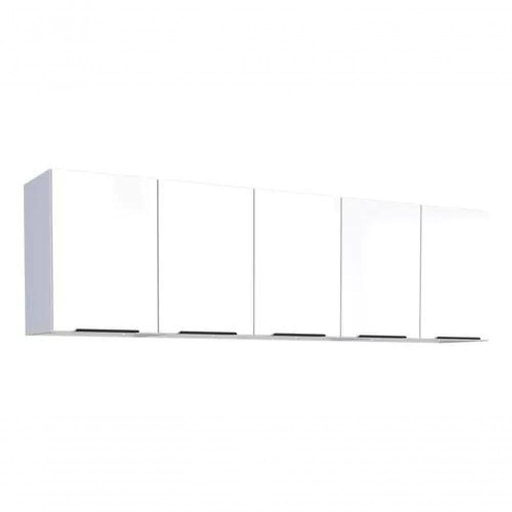 Conjunto Cozinha Jupter 100% Aço Reforçado 1.80 Mt -gabinete + Armario Aereo - Cozimax branco