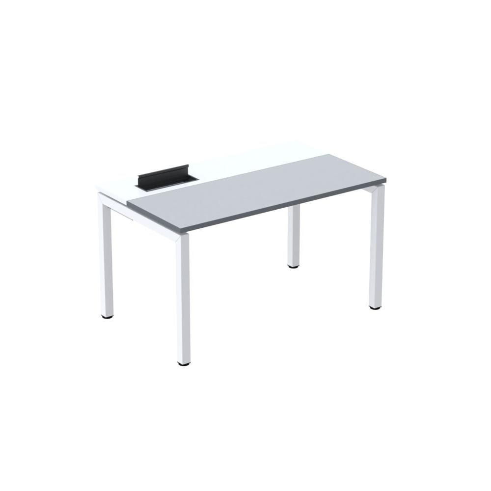 Miniatura Mesa Plataforma para Coworking 150x792 Psc150 Cinza/Branco
