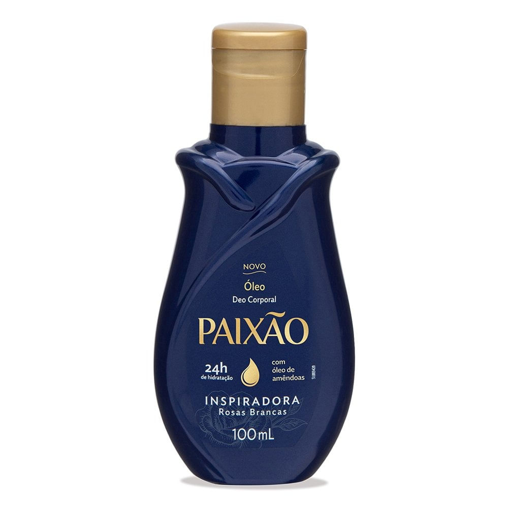 Miniatura Oleo Corporal Paixao Inspiradora Rosas Brancas 100ml