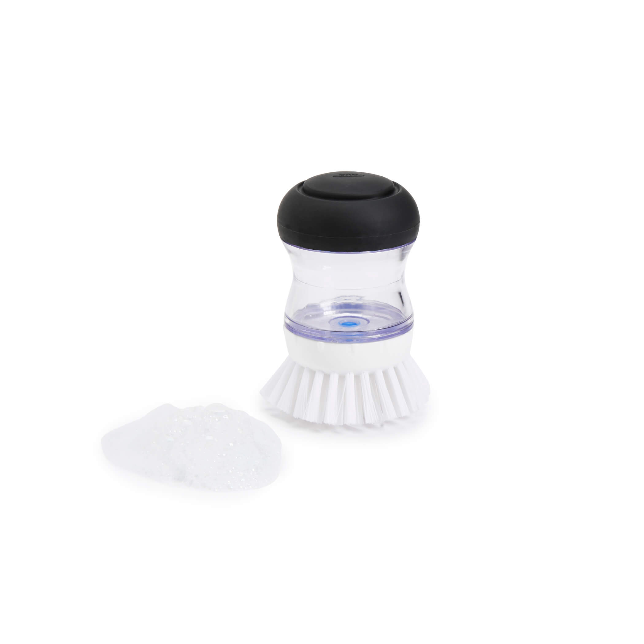 Miniatura Escova Redonda para Limpeza 6cm com Dispenser OXO