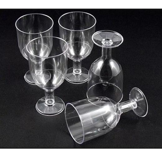 Miniatura Mini Taça 50Ml Acrílico Doces Bebidas Cristal Com 40 Peças