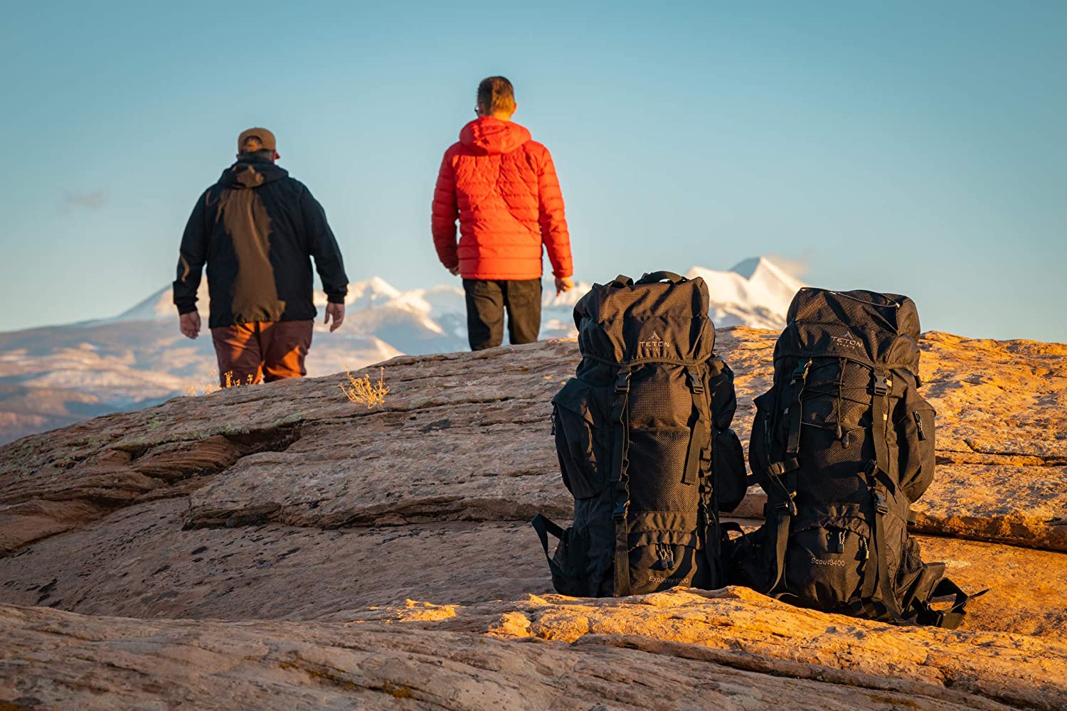 Miniatura TETON Mochila de Acampamento Camping 75L Impermeável Preta