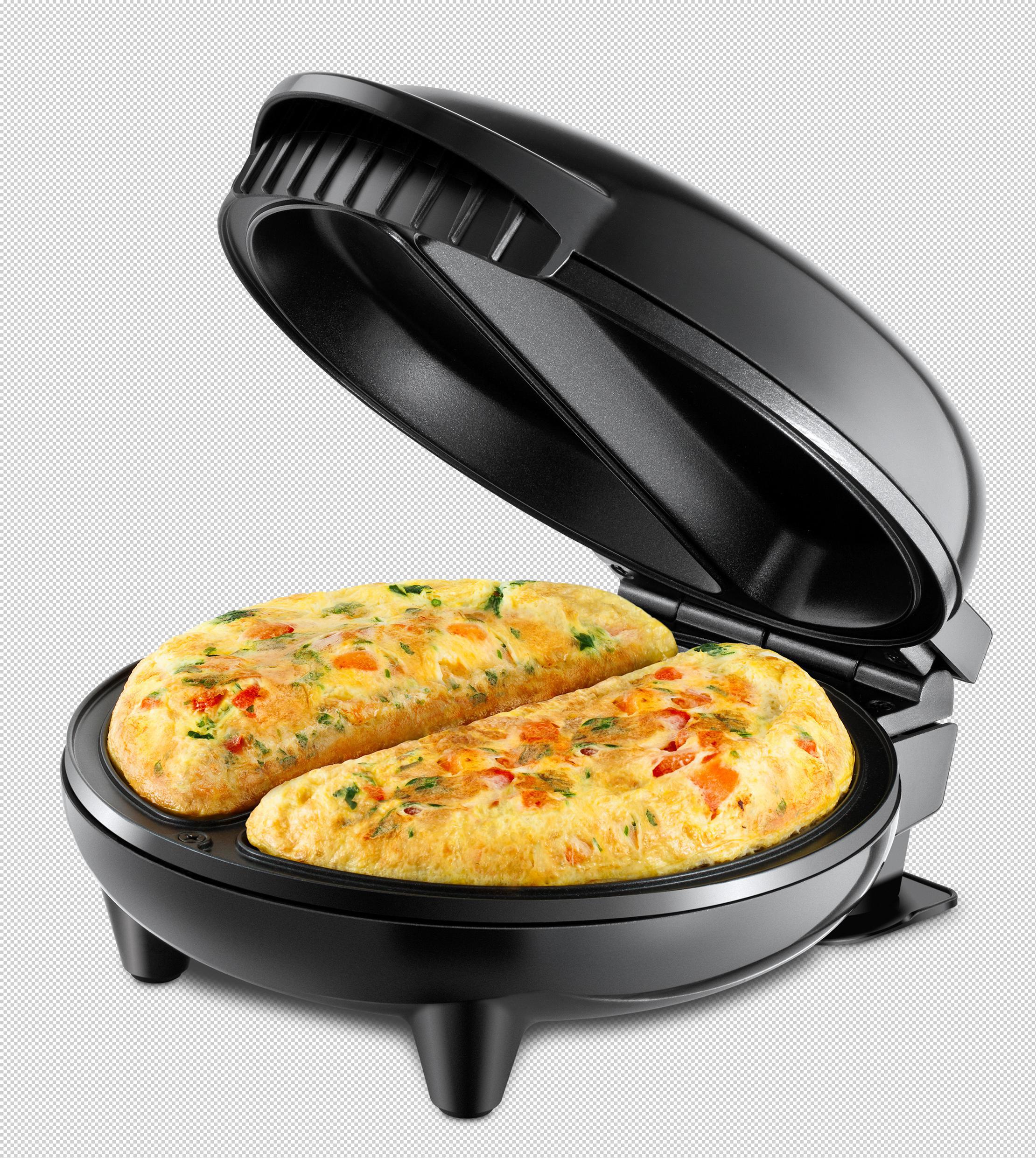 Miniatura Omeleteira Gourmet Inox Lenoxx Pom 131 127V Preto - Omeleteira elétrica - Lenoxx - 750 w - 127 v