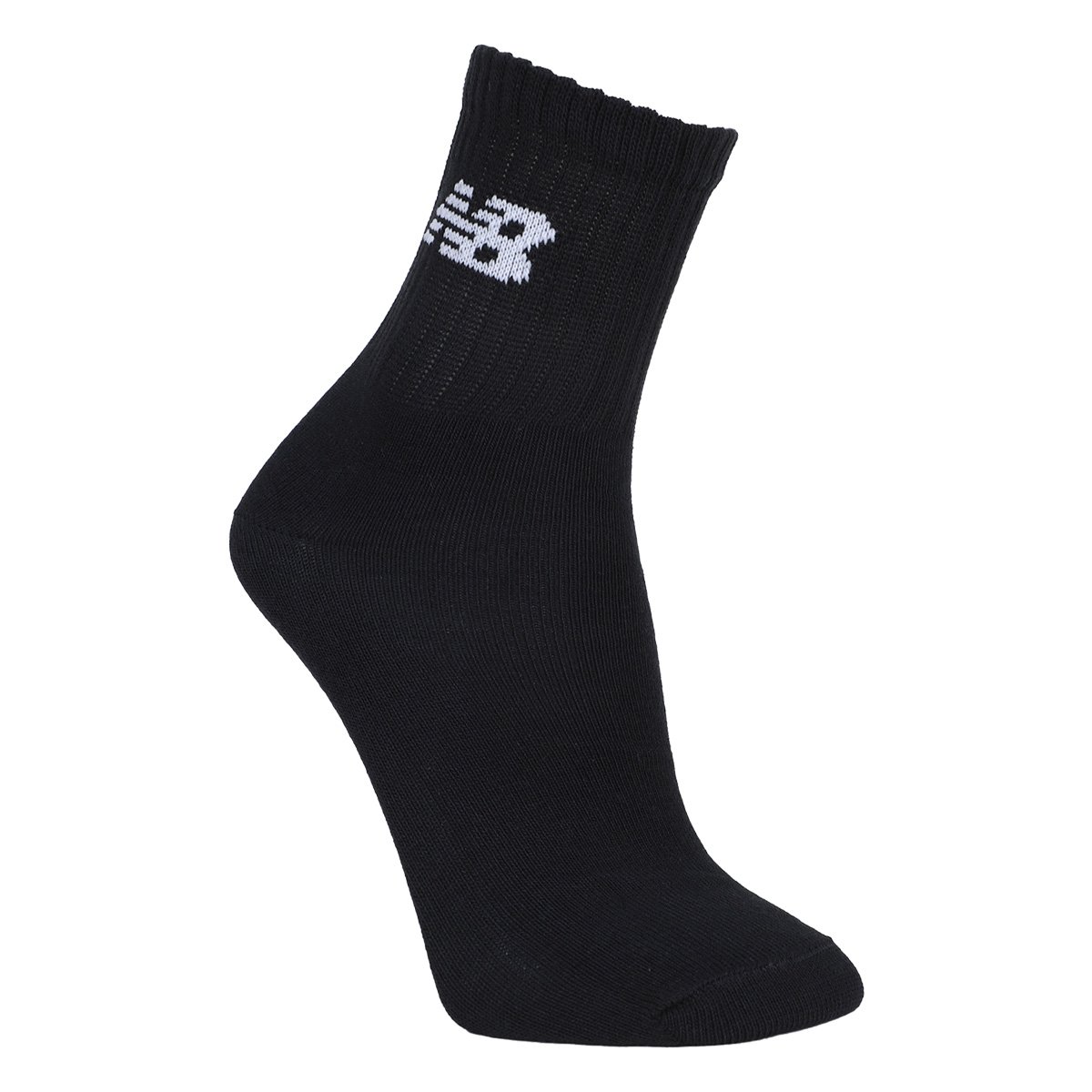 Miniatura Kit Meia New Balance Cano Alto Logo C/3 Pares Preto - 39/42
