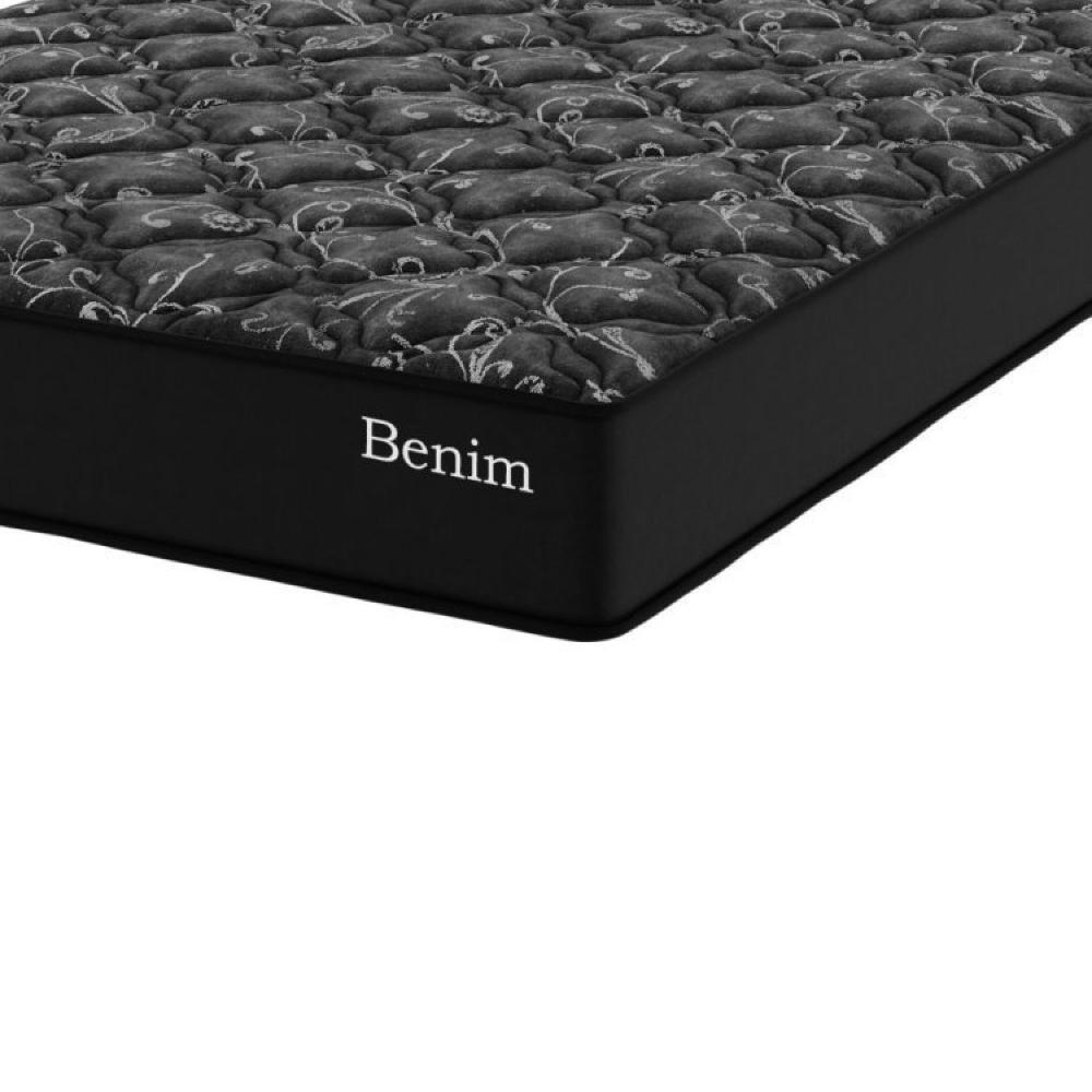 Conjunto Cama Box Queen Benim Com Molas Ensacadas 158cmx198cmx63cm Preto