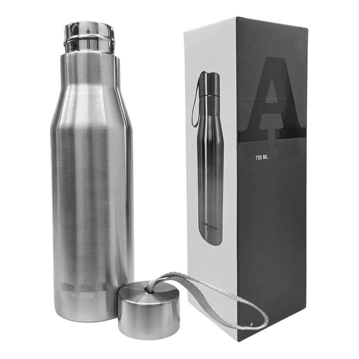 Miniatura Garrafa Térmica Aço Inox Água Gelada Garantida Por 24 Horas