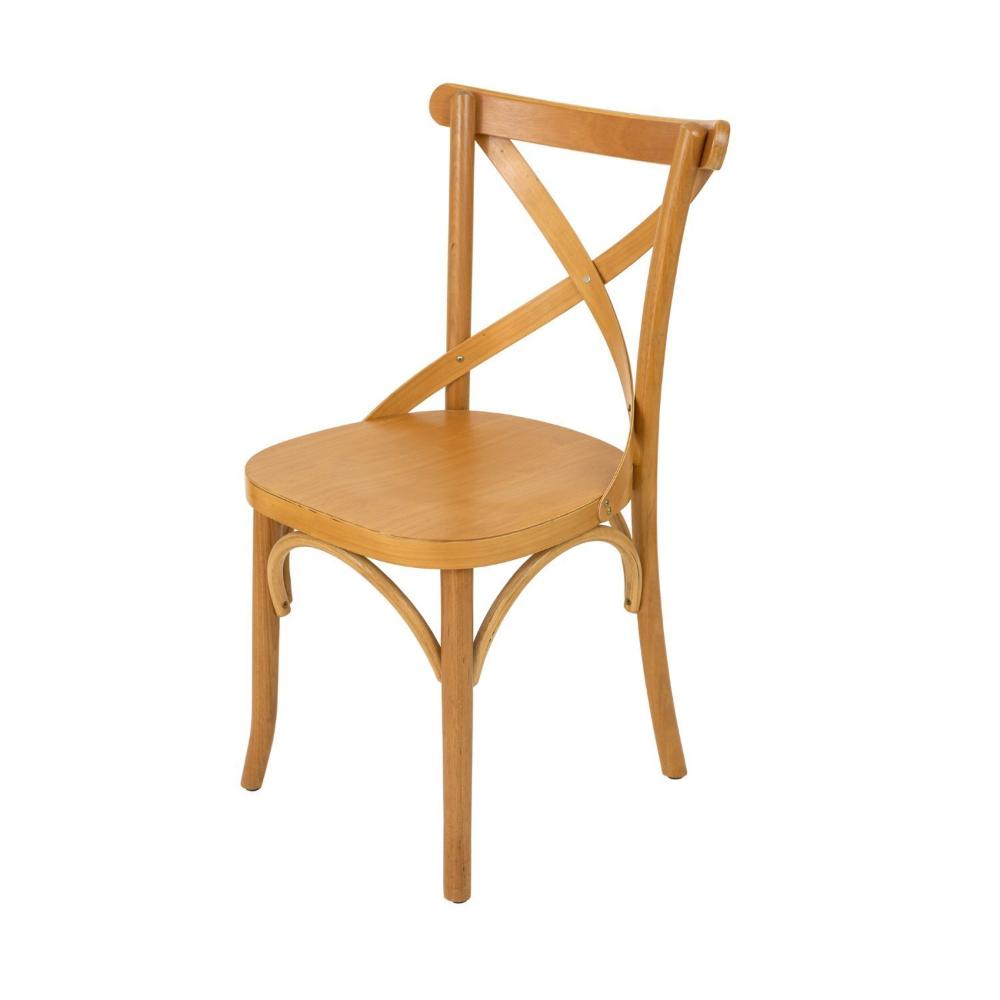 Conjunto 4 Cadeiras de Madeira Maciça Tauarí X Texas Nozes