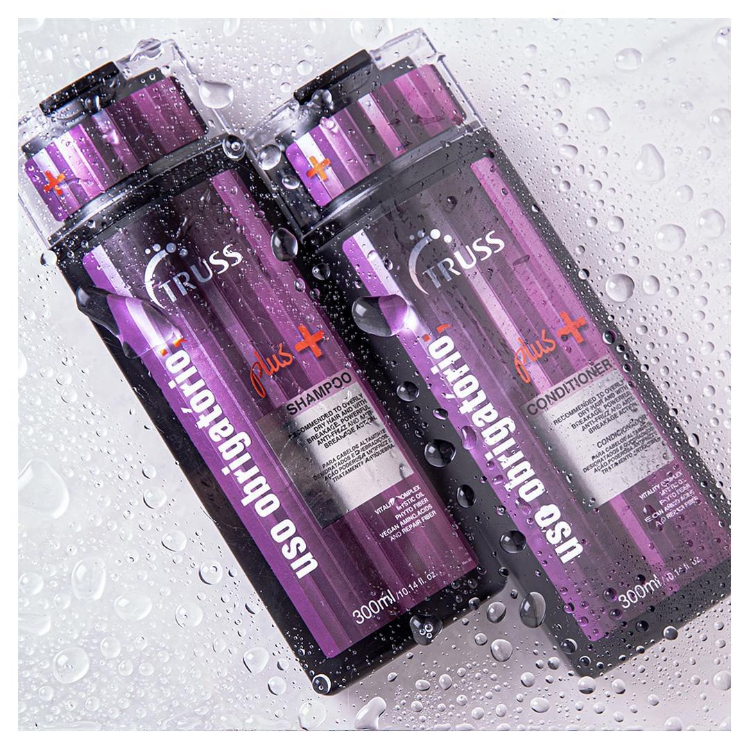 Miniatura Truss Uso Obrigatório Plus+ Kit 2 Shampoo E 1 Condicionador
