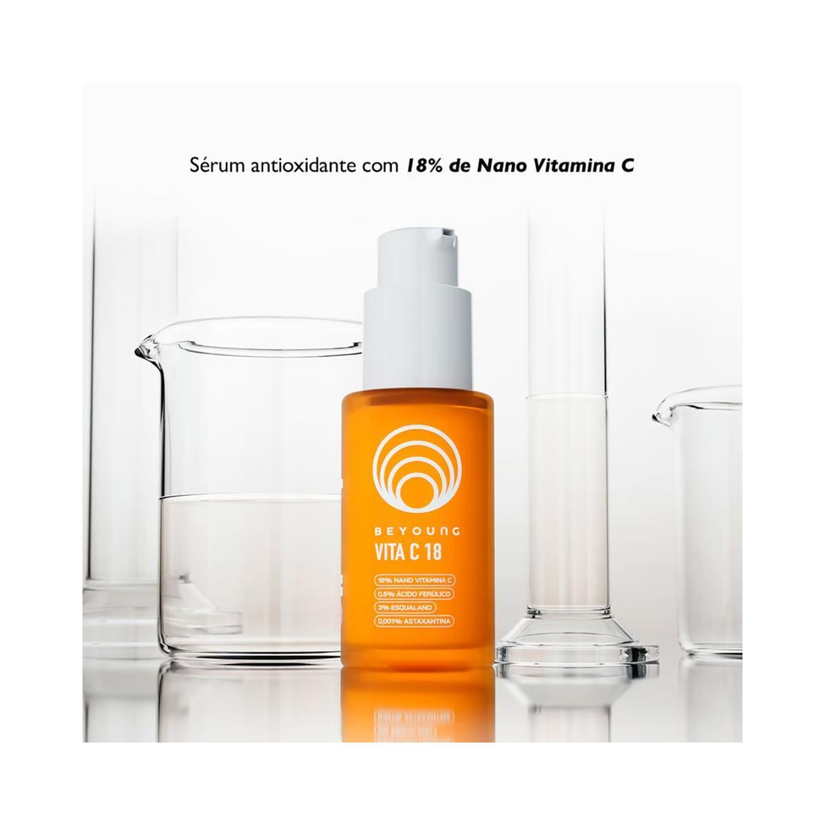 Miniatura Beyoung Vita C 18% De Nano Vitamina C 3% Esqualano Sérum 30M