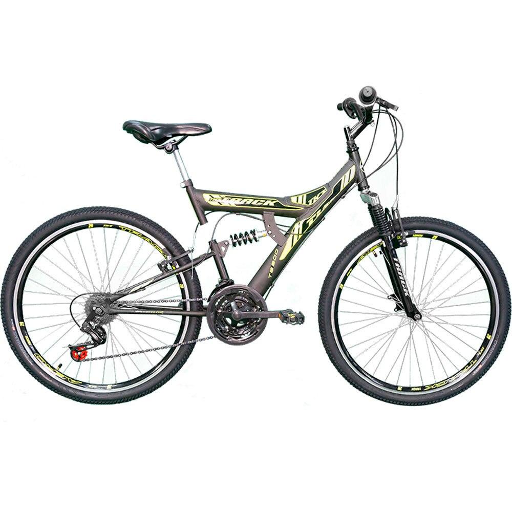 Miniatura Bicicleta Aro 26 Dupla Suspensão TK3 Track TB 300, 21 marchas, Preto