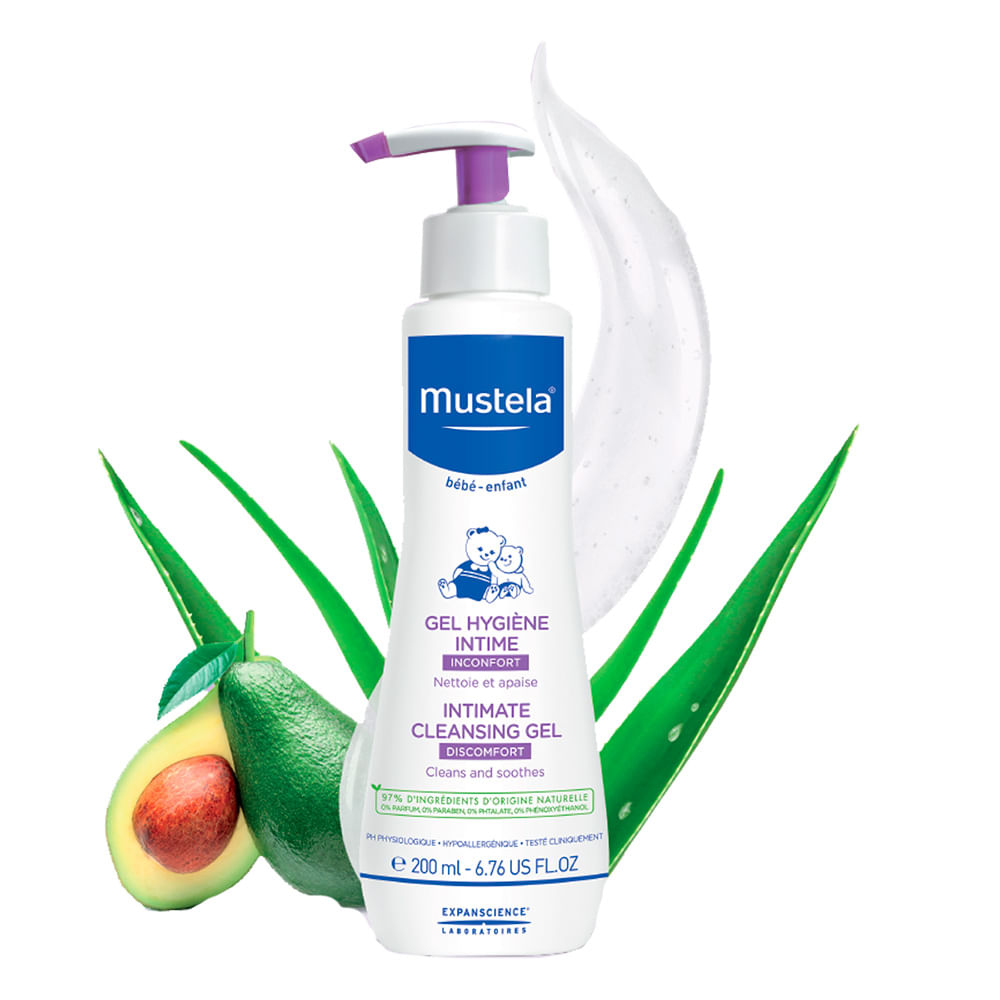 Miniatura Gel Higienizador Mustela Áreas Delicadas 200ml