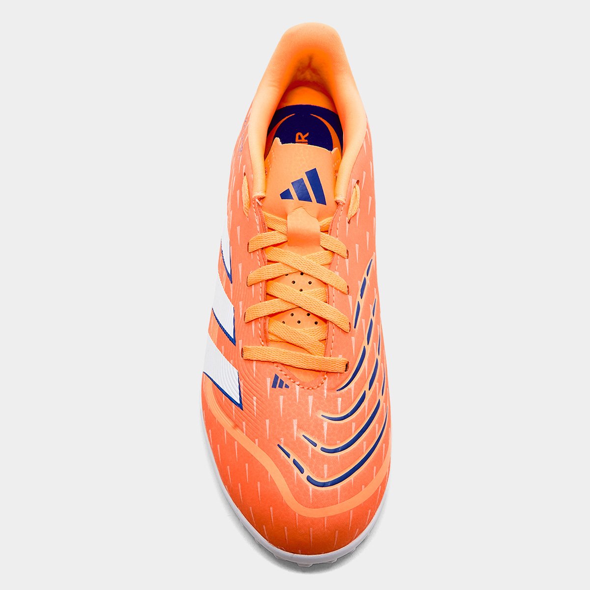Miniatura Chuteira Society Adidas Predator Club Unissex Laranja - 37