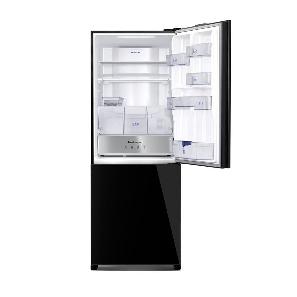 Miniatura Geladeira Panasonic BB65 Black Glass Inverse Frost Free 450L Inverter A+++ - NR-BB65GVFB 110V
