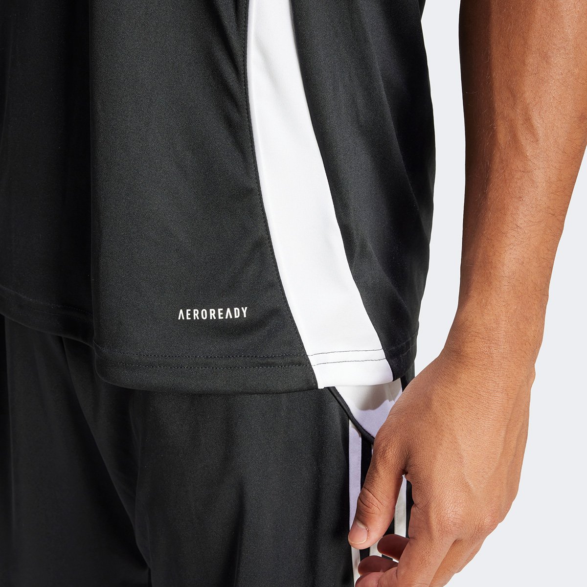 Miniatura Camisa Adidas Tiro 24 Masculina Preto+Branco - EGG