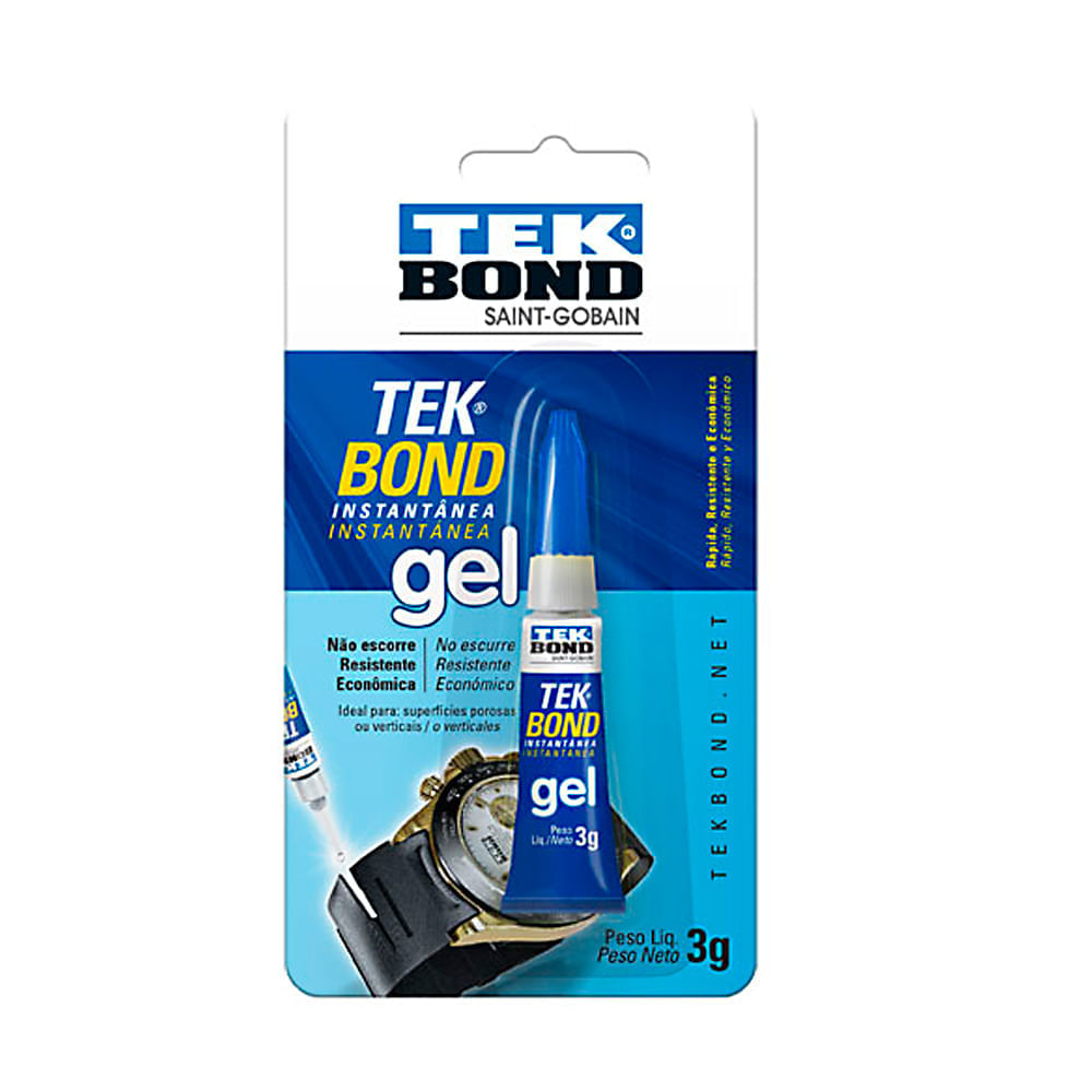 Miniatura Super Cola Tekbond Gel 3g