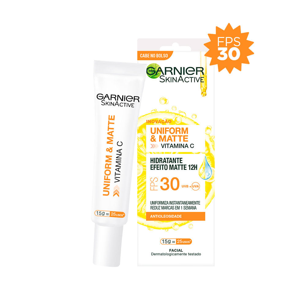 Miniatura Hidratante Facial Matte Garnier Skin Uniform&Matte 15g