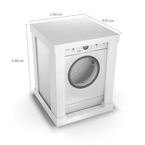 Secadora de Roupas Brastemp BSR10BB Branca com Ciclo Edredom, Desodorizante e Filtro de fiapos - 10kg 110V