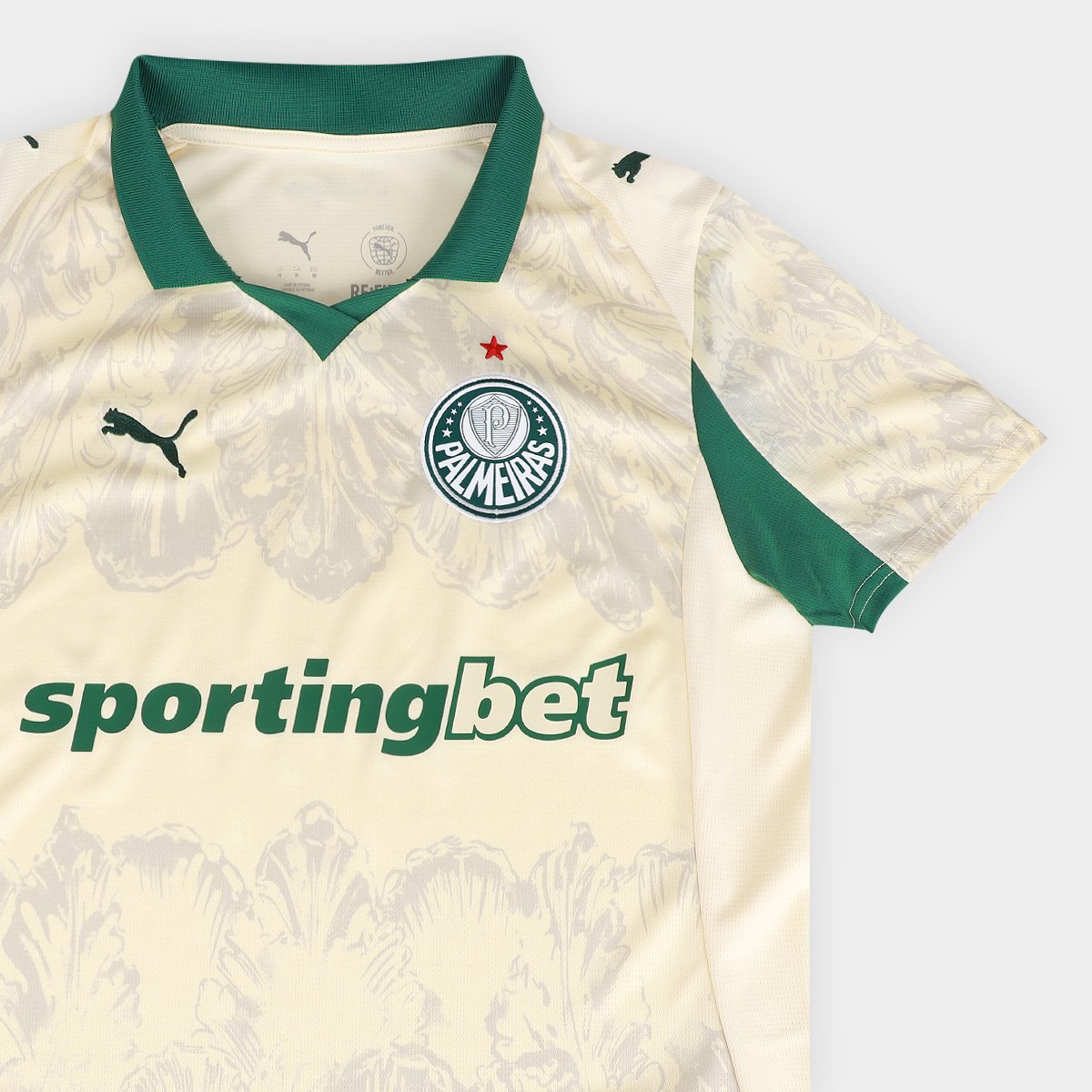 Camisa Palmeiras KidSuper Torcedor Puma Feminina Off White - EP