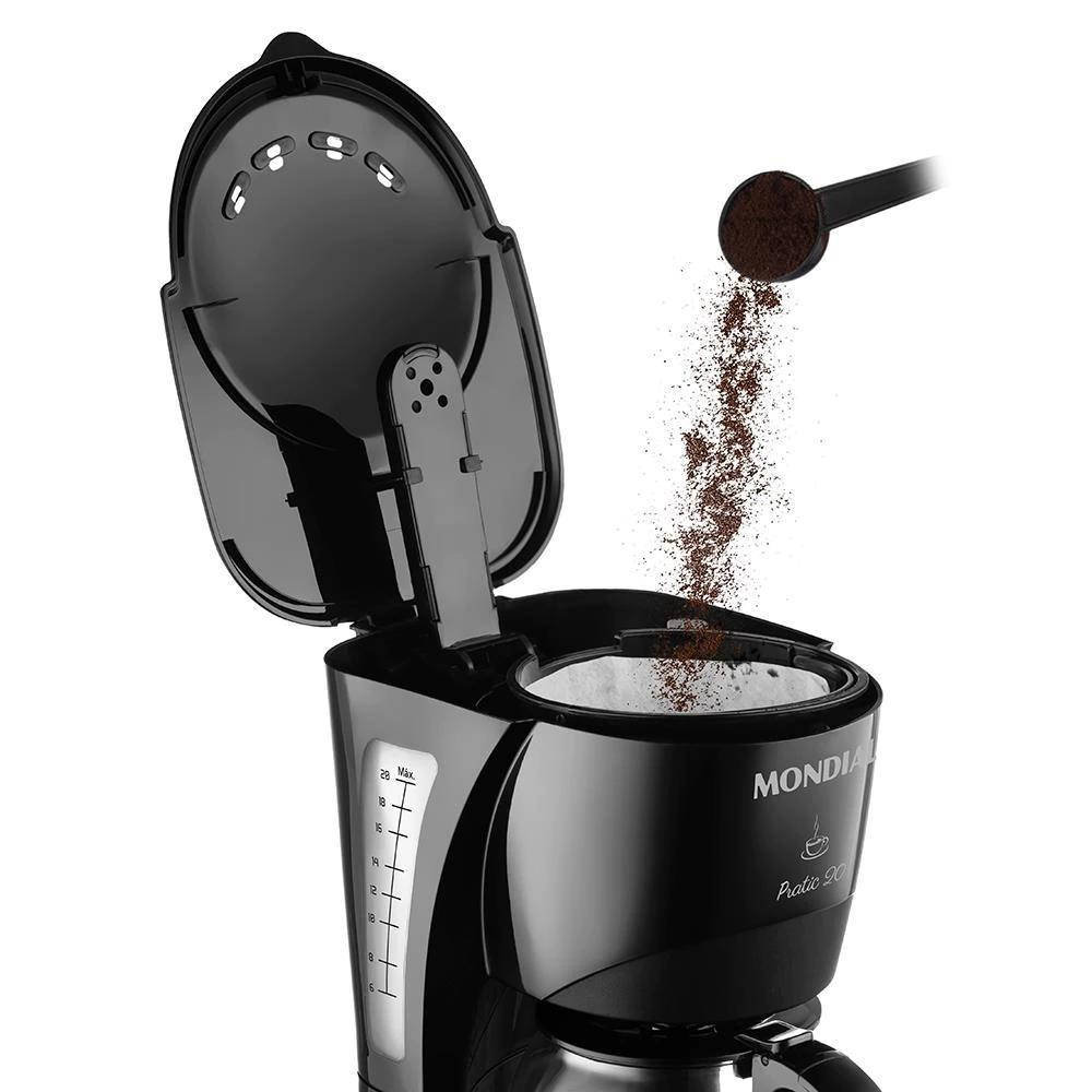 Cafeteira Elétrica Mondial Pratic Cn-01 20 Xícaras Preta 127