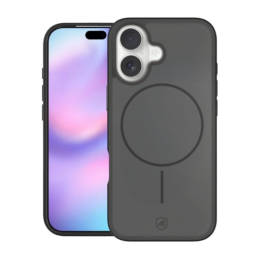 Capa case capinha para iPhone 17 - Magsafe Wave Fumê - Preta - Gshield
