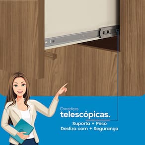 Miniatura Guarda-Roupa Casal Santos Andirá Curitiba com 8 Portas, 4 Gavetas e 5 Prateleiras – 194,4cm de largura Jatoba