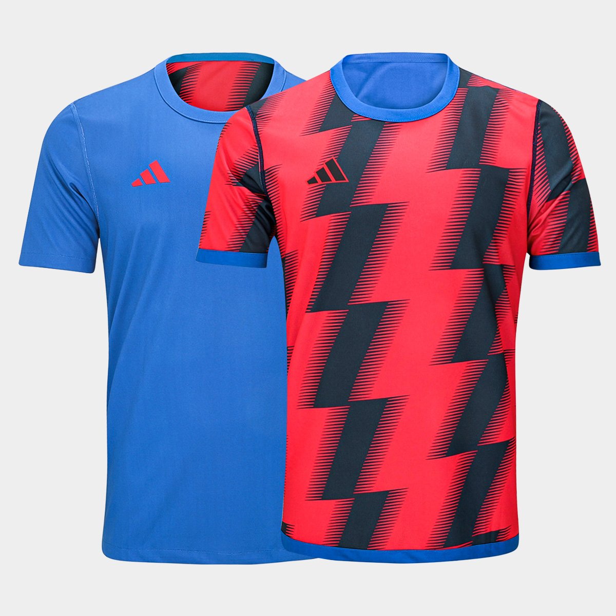 Miniatura Camisa Adidas Dupla Face 24 Masculina Azul+Vermelho - P