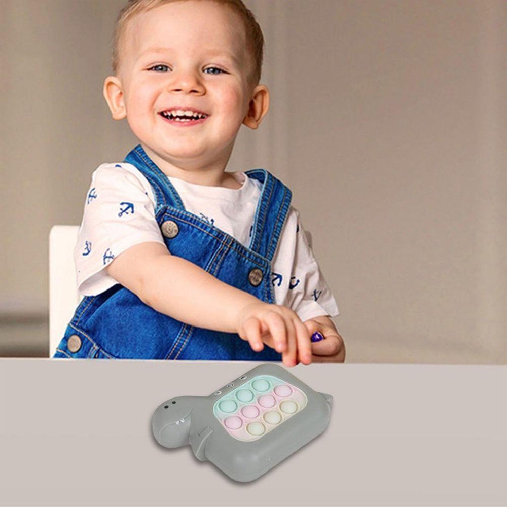 Pop It Mini Game Interativo Som Luzes Dinossauro 4 Modos Relaxante Anti Estresse Sensorial Fidget