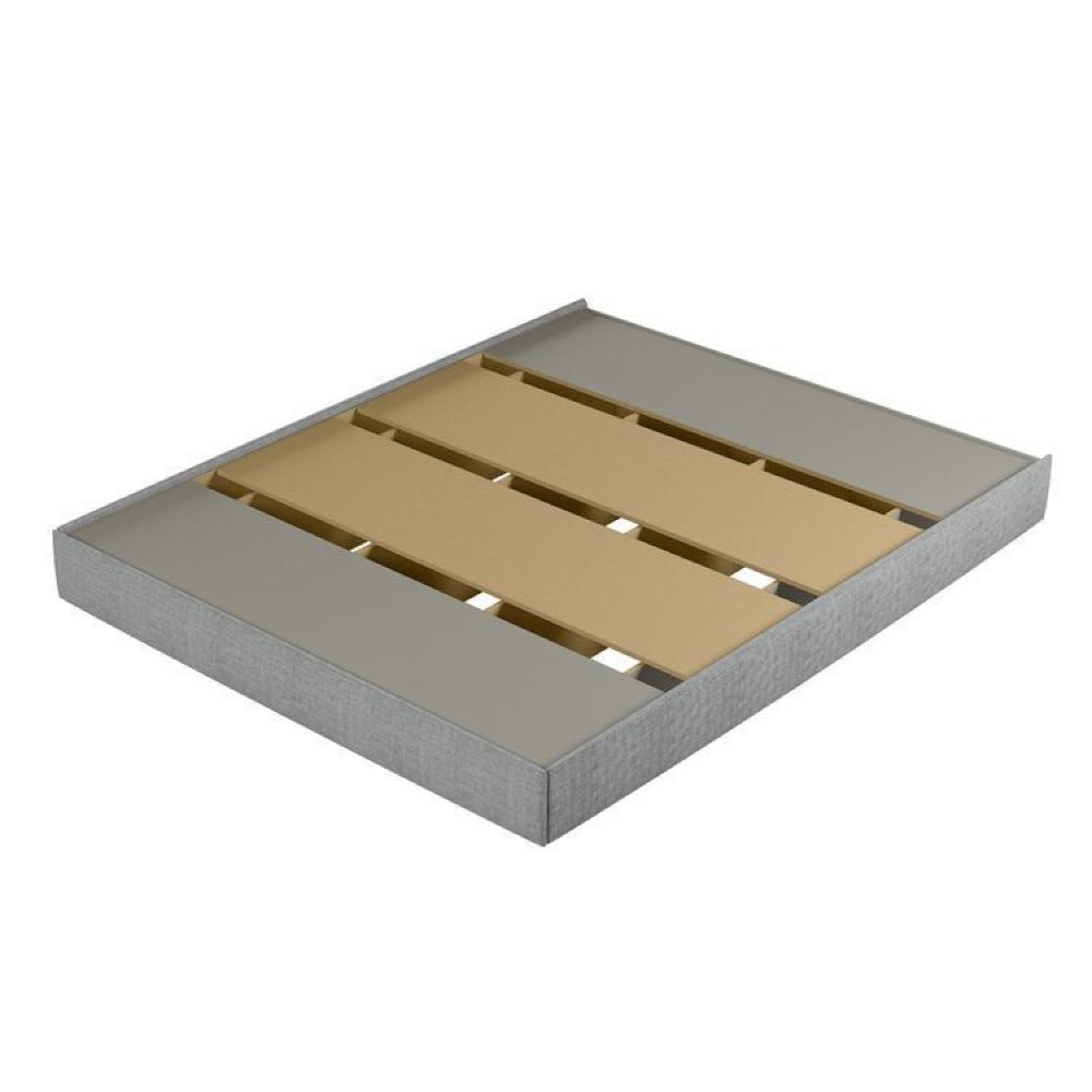 Conjunto Cama Queen Bristol, Cabeceira e 2 Mesas de Cabeceira Buzios Carvalho/Cinza