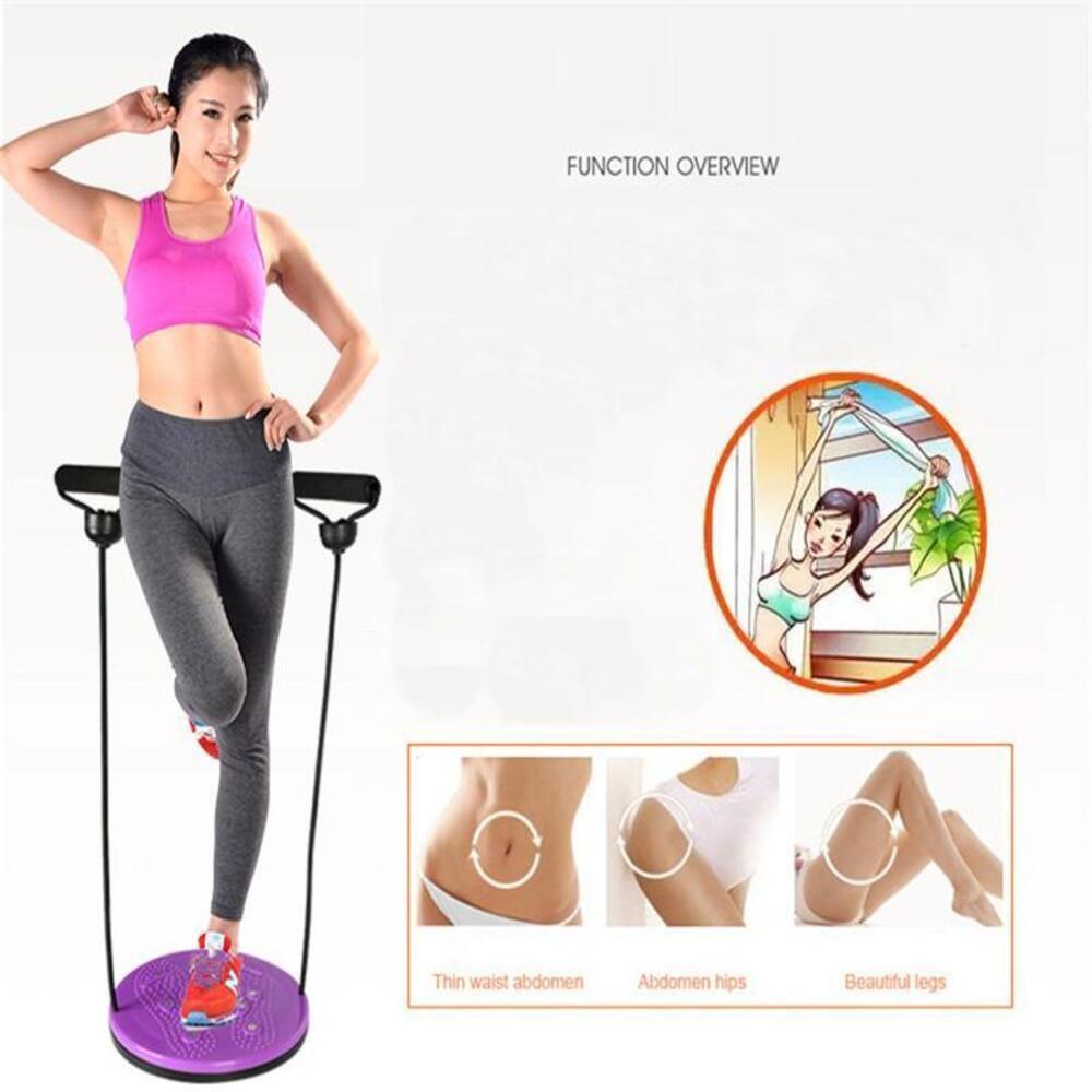 Miniatura Disco De Exercicio Corporal Equilibrio Com Elastico Corda Academia Em Casa Roda Exercicio Twist De Torção Pilates Yoga M
