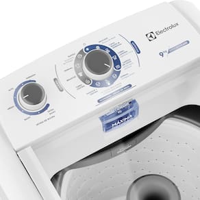 Miniatura Lavadora de Roupas Electrolux 9kg LED09 com Vidro Temperado e Ciclo Edredom - Branca 110V