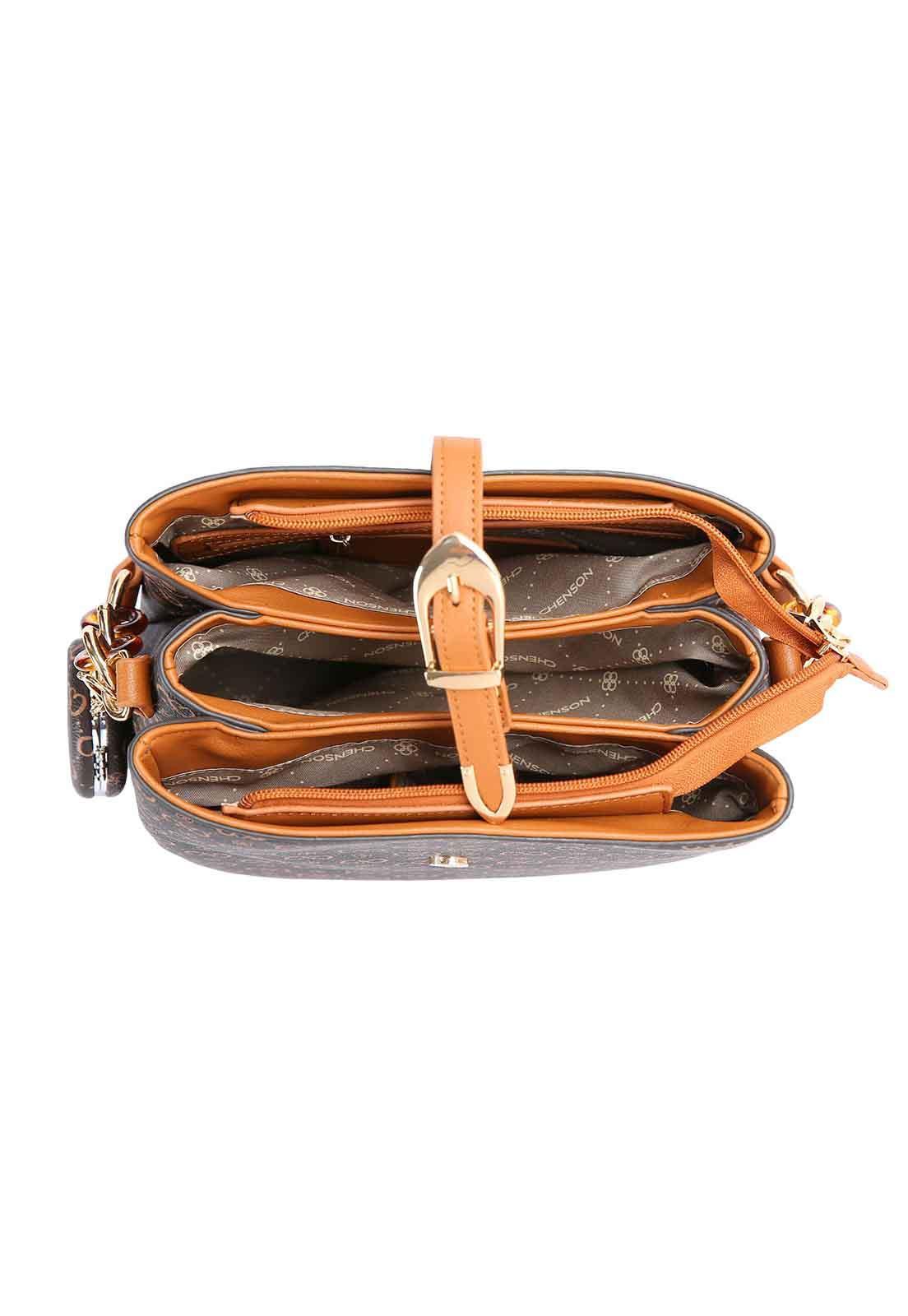 Miniatura Bolsa Transversal Feminina Chenson 3485082 Monograma