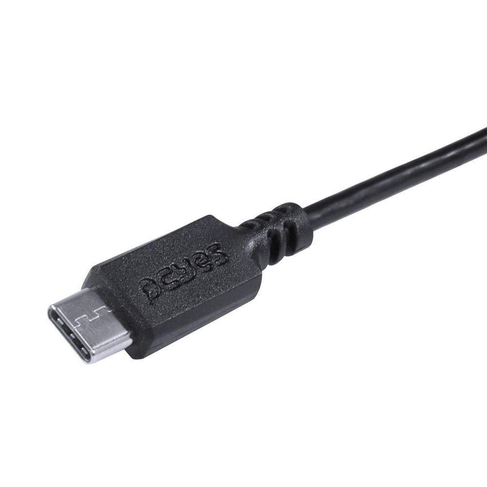 Miniatura Cabo Usb Tipo C 2.0 Para Usb Tipo C 2.0 1m Preto - Pucp-01
