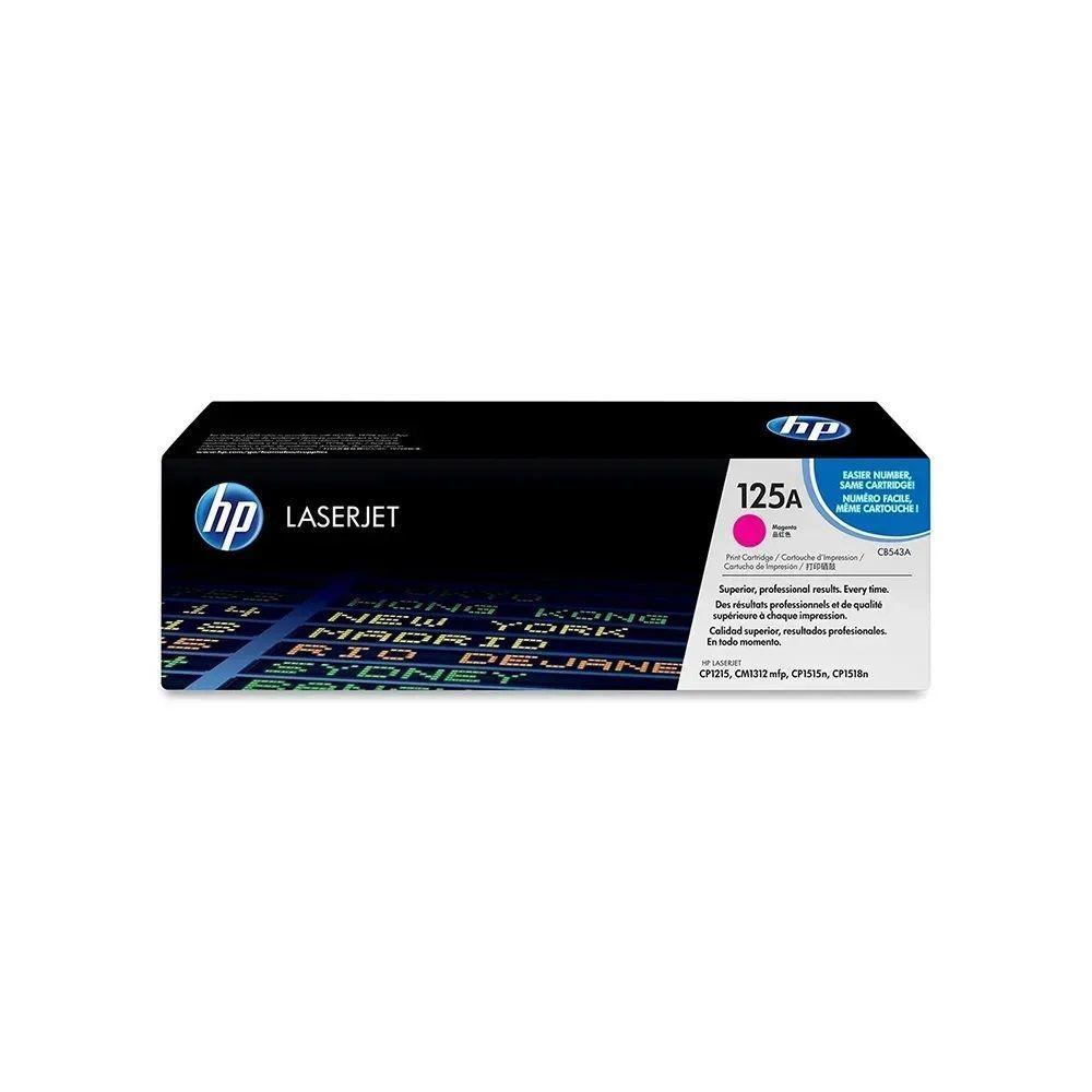 Miniatura Cartucho De Toner Hp 125a Magenta 2.2k Original Cb543a Cb543ab