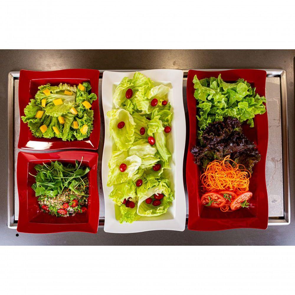 Miniatura Saladeira Moove Retangular 5l Preta Em Policarbonato Linha Profissional Cook Vem