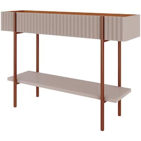 Miniatura Aparador Cimol Karen com 1 Tampo e 1 Prateleira - Off White/Nature