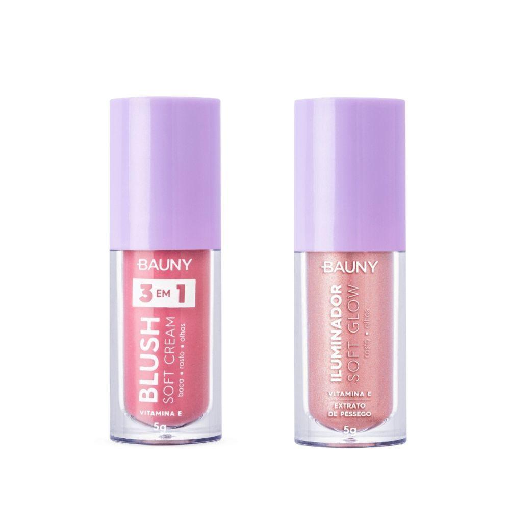 Miniatura Kit Bauny Iluminador Liquido Sunlight + Blush Líquido Dreamy