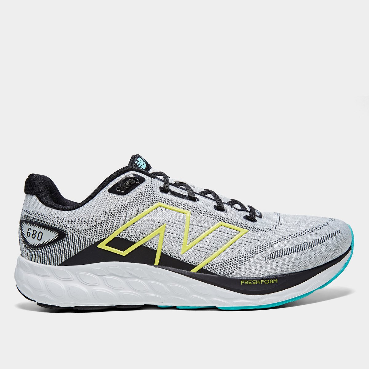 Miniatura Tênis New Balance Fresh Foam 680 V8 Masculino Cinza+Preto - 38