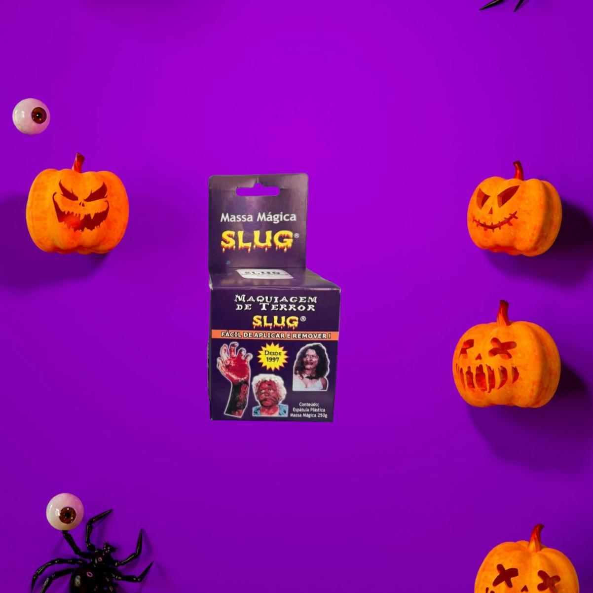 Miniatura Massa Maquiagem De Terror Efeitos Moldavel Slug 250 Gr