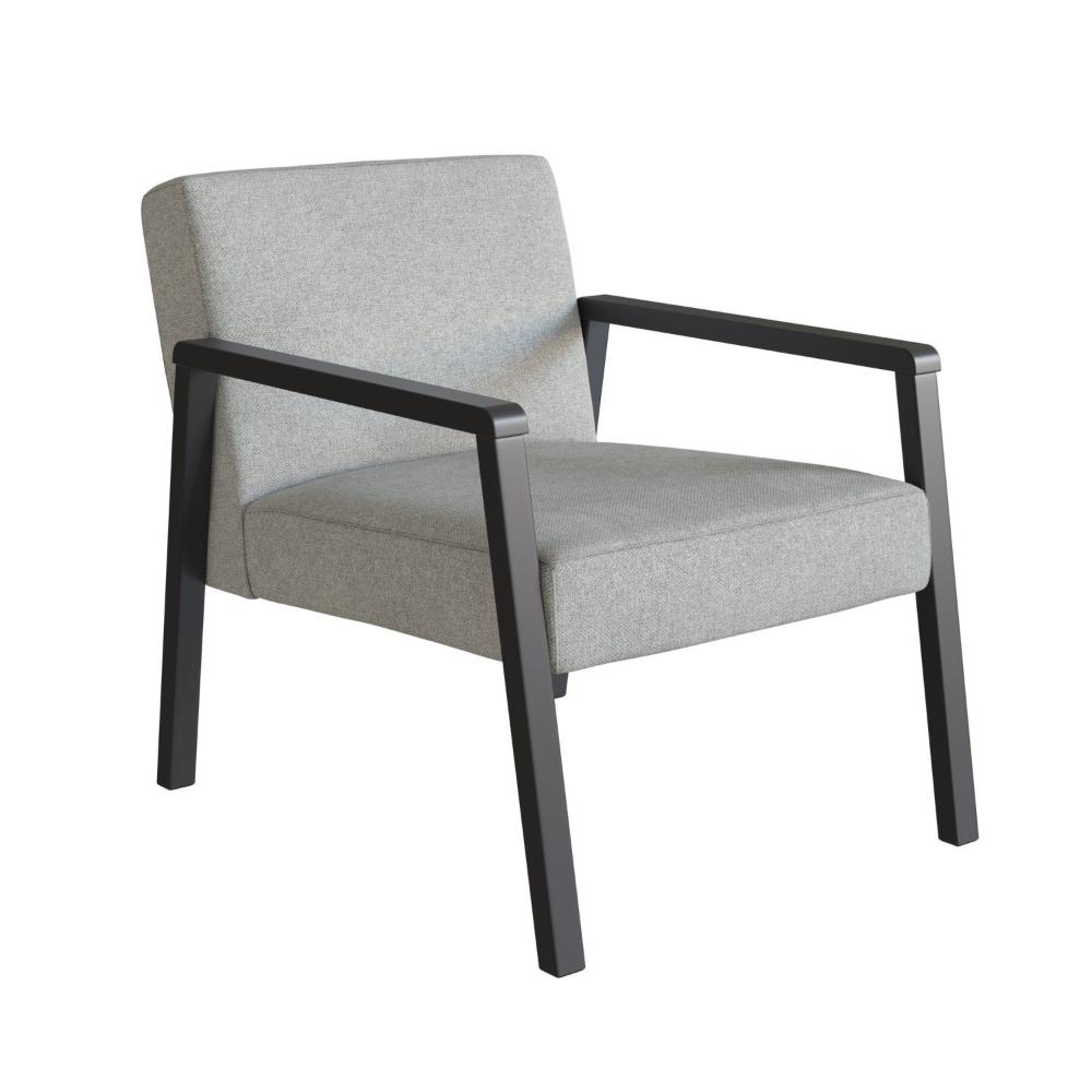 Miniatura Poltrona Slim Preto/Cinza Claro