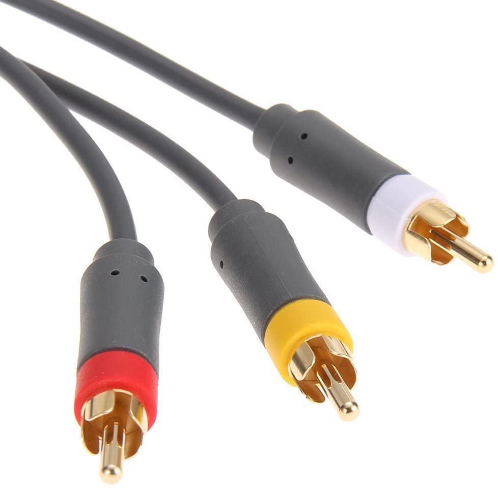 Miniatura Cabo Av Rca Áudio Vídeo Xbox 360 Cabo Saída De Jogo 720P