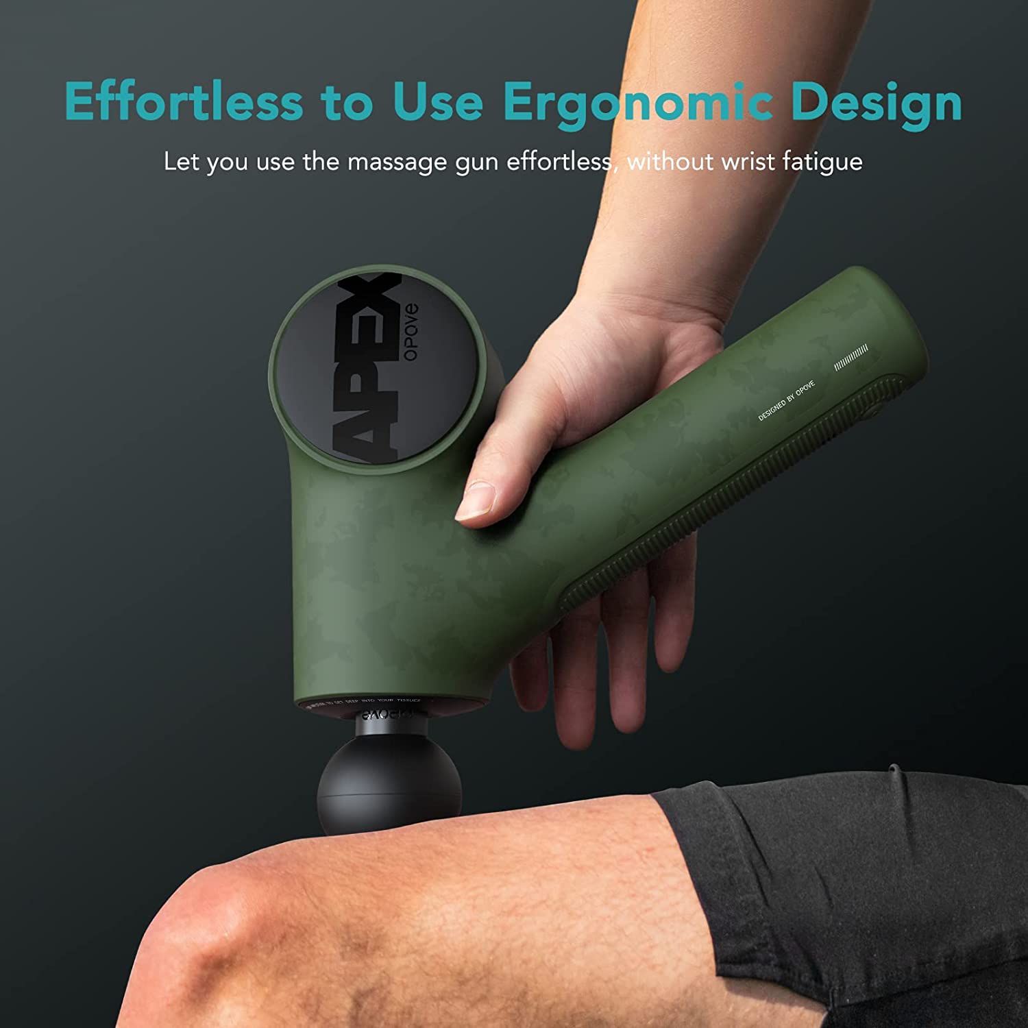 Miniatura Opove PO5N Massageador Pistola Elétrico Profissional Sem Fio 6 Acessórios Verde