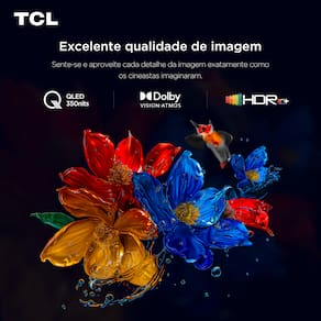 Miniatura Smart TV 65” TCL QLED 4K Ultra HD 65P7K com Sistema Operacional Google TV, HDR10+, HDMI 2.1, Chromecast built-in, Dolby Vision e Atmos TV 65" TCL QLED 65P7K 4K UHD HDMI/USB/WIFI