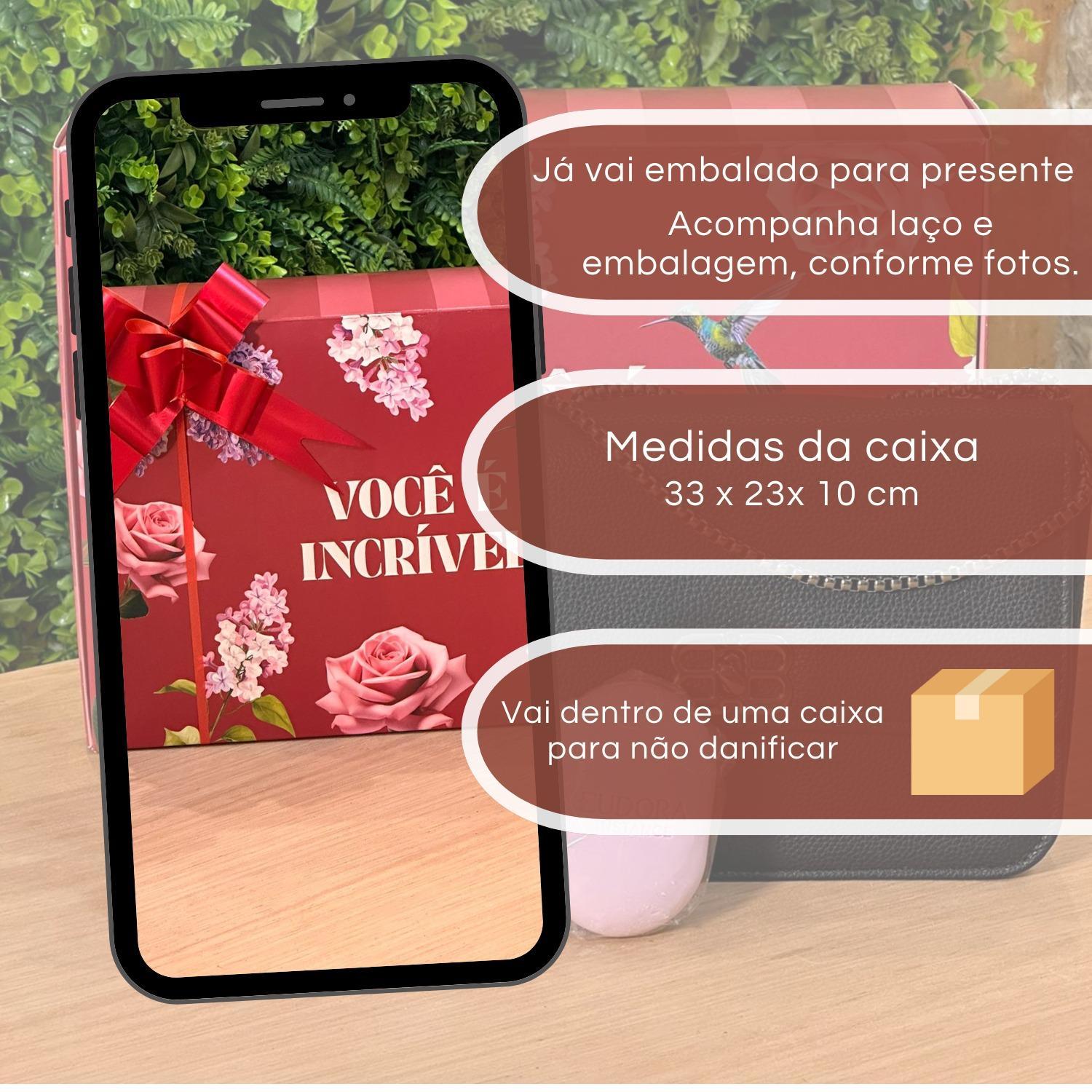Kit Presente Mulher Feminino Com Bolsa Hidratante E Sabonete
